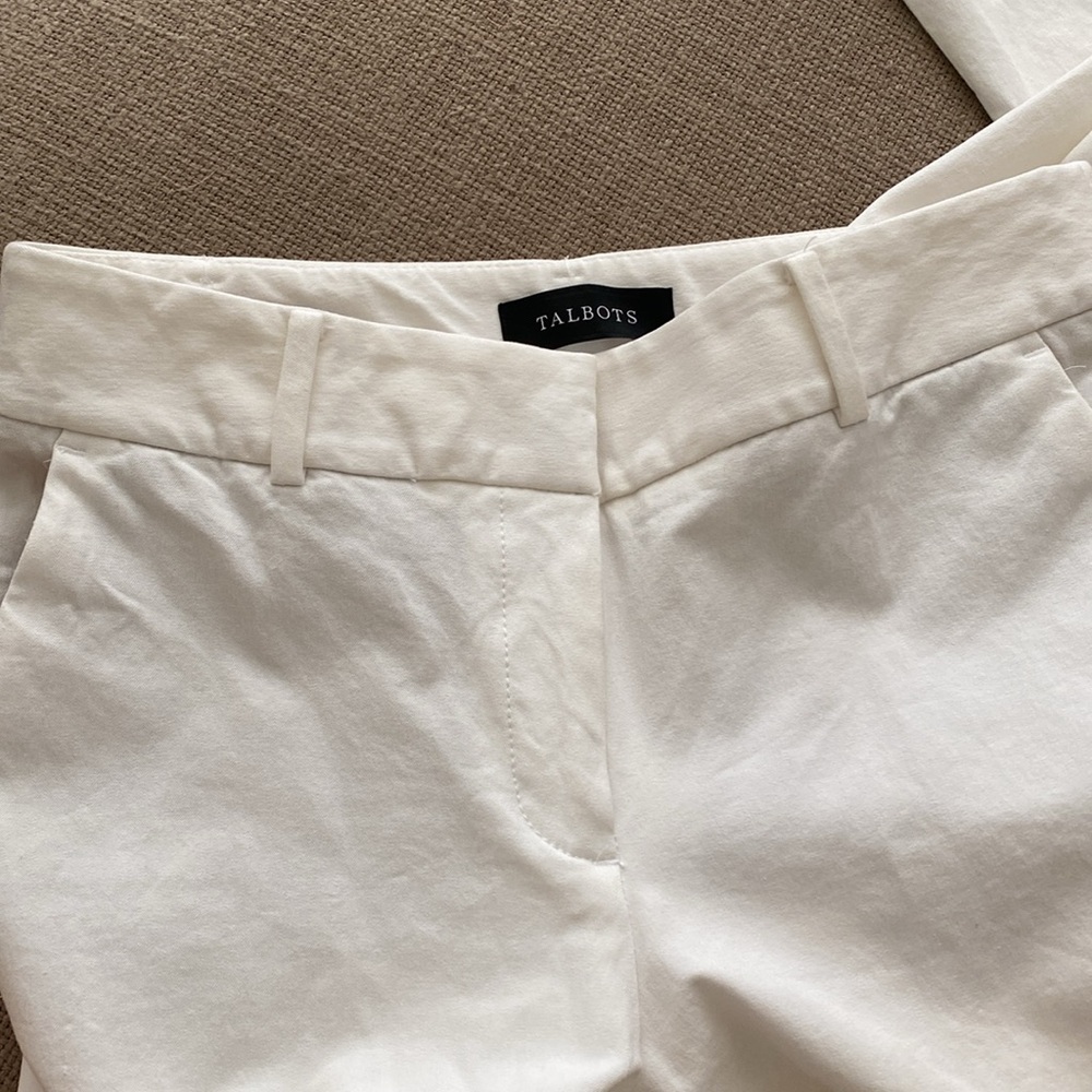 Talbots Newport White Pants  Size 2 - Picture 4 of 5